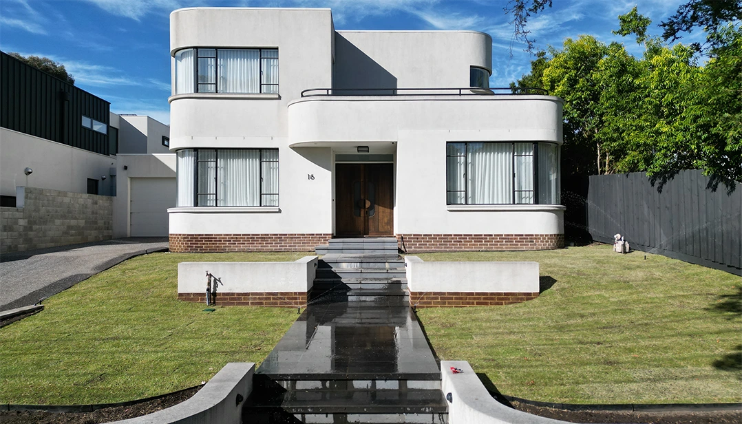 Richmond weatherboard house exterior restoration progress