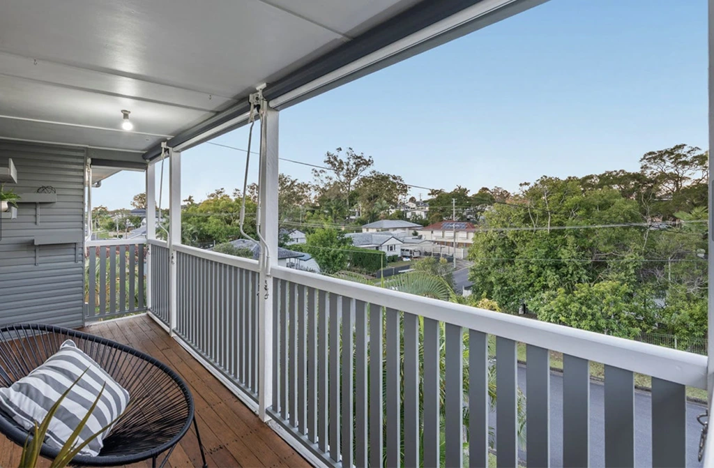 Private balcony with leafy outlook in renovated Mansfield family home secured pre-auction in Brisbane