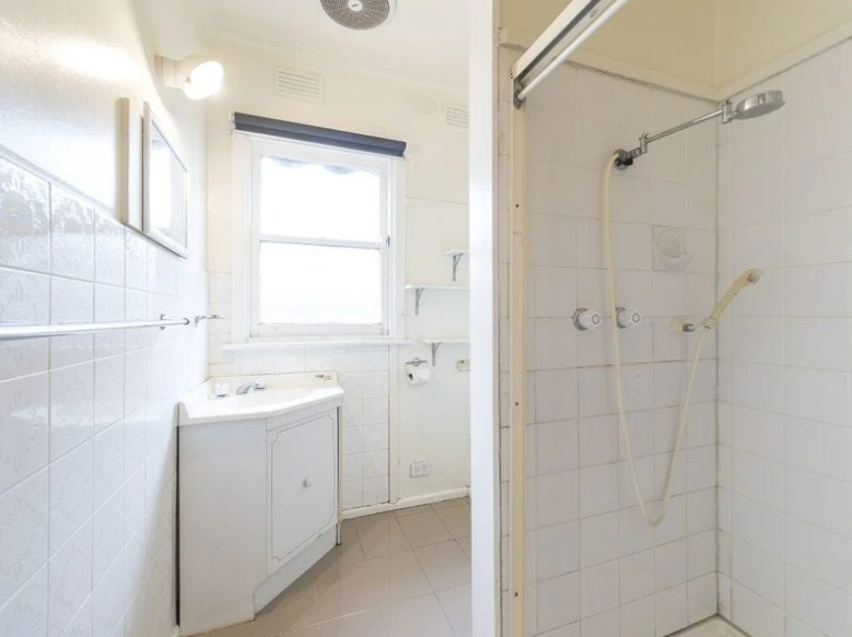 Bathroom interior of the St Albans property showing existing fittings and renovation potential.