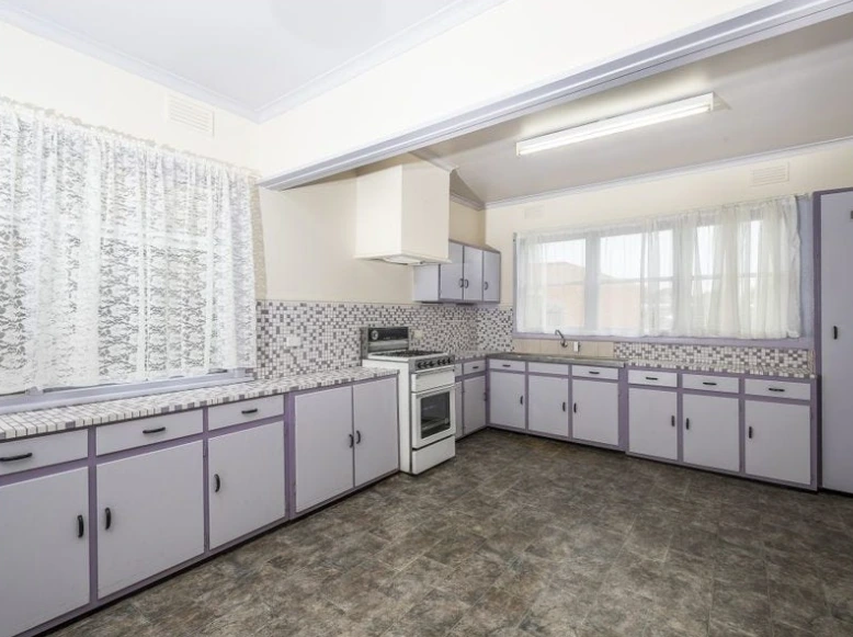 Kitchen interior of the St Albans property highlighting layout and renovation potential.